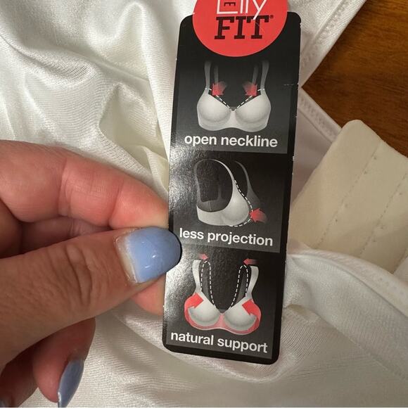 Lilyette by Bali Bra Women’s Size 42DD White Minimizer Underwire Soft Classic - Picture 5 of 11